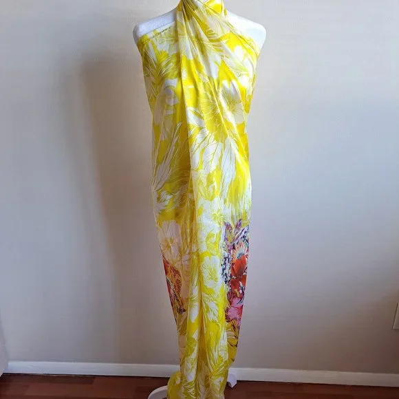 NEW Lise Charmel Floral Yellow Pareo 54